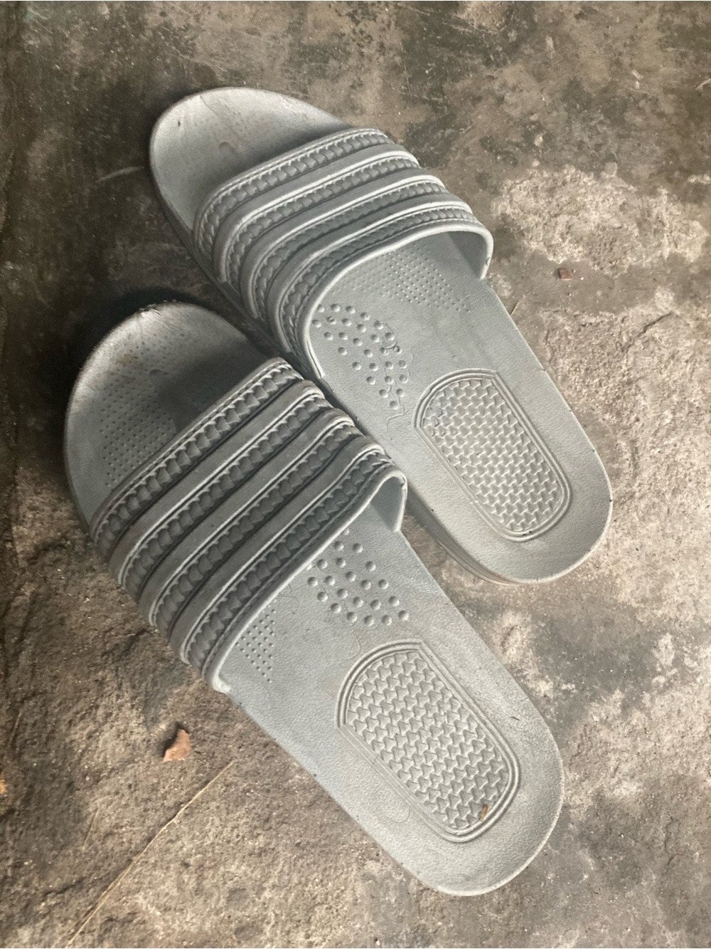 Everyday Slide Sandals in Light Gray - Comfortable Shower & Home Slippers